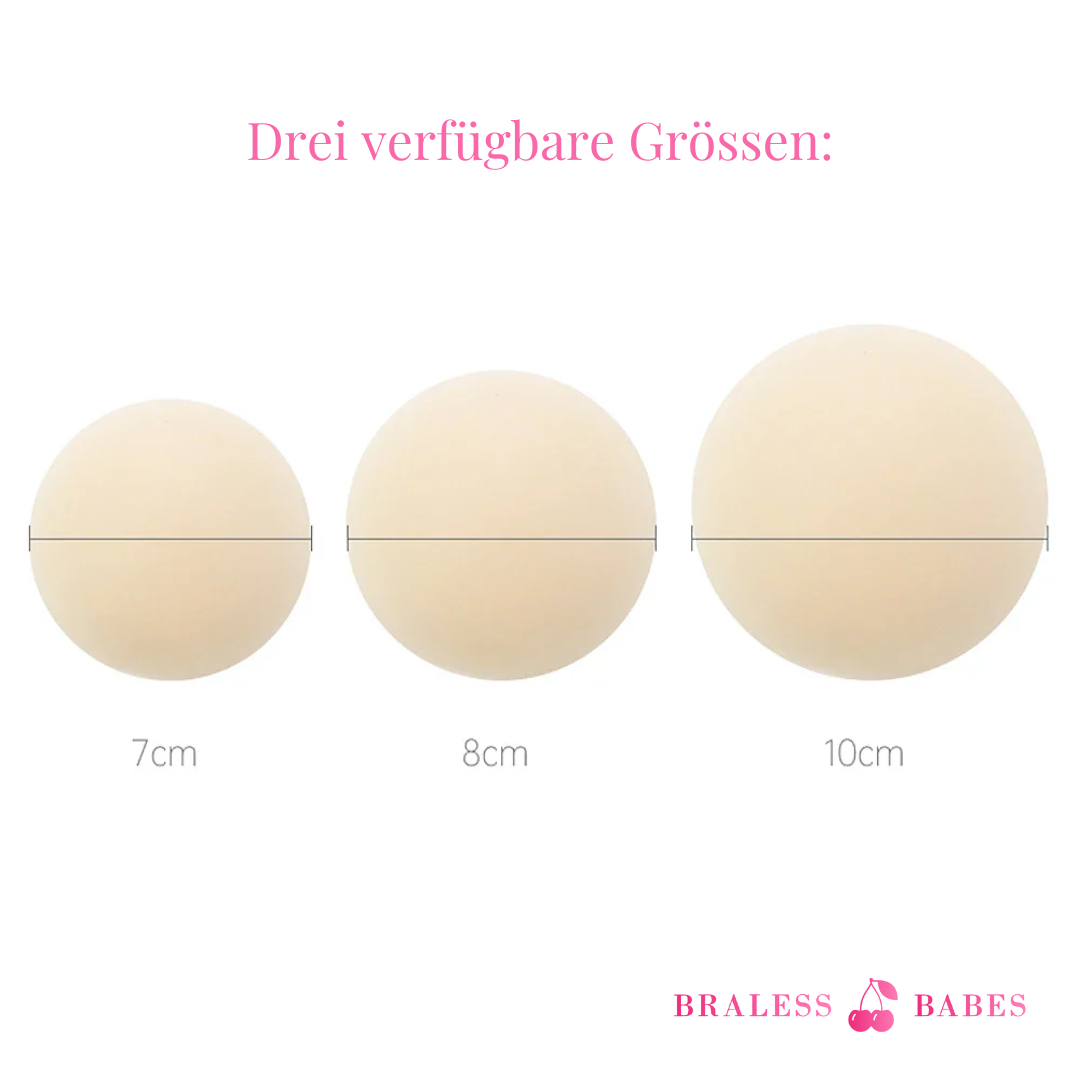 BRALESS BABES Invisible Nipple Pads - 3 Paar (6 Stk.)